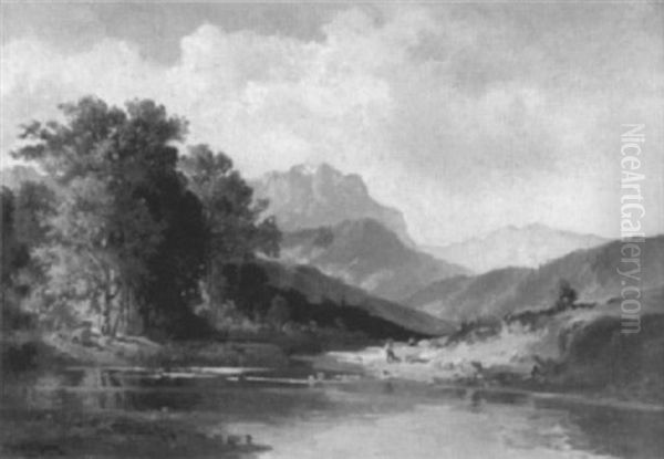 Blick Auf Einen Voralpensee - view 1