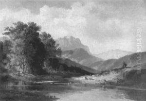 Blick Auf Einen Voralpensee