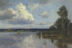 Oberbayerischer See (chiemsee?) by Fritz Halberg-Krauss
