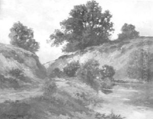 Hugellandschaft Mit Weiher Hugellandschaft Mit Weiher