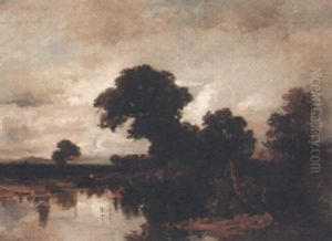 Moorlandschaft Mit Kuhen Moorlandschaft Mit Kuhen