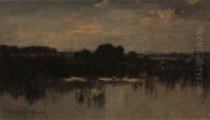 Moorlandschaft Mit See Moorlandschaft Mit See