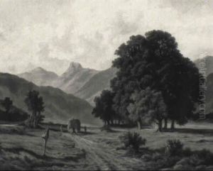 Blick Auf Den Wendelstein by Fritz Halberg-Krauss