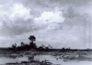 Partie An Der Oberen Isar by Fritz Halberg-Krauss