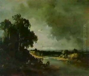 Isartal Bei Aufziehendem Unwetter