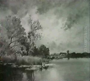 Fluslandschaft by Fritz Halberg-Krauss