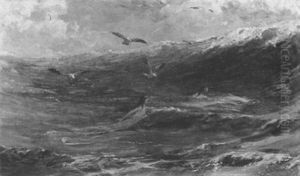 Mermaids In Open Sea by Edward Matthew Hale