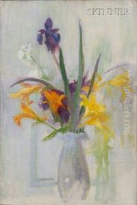Iris And Lilies by Ellen Day Hale