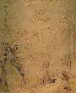 Two Ladies In The Dogwood (study)