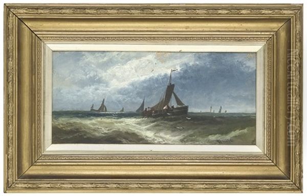 Fishing Boats In Choppy Waters (+ 2 Others; Set Of 3 Works) - view 1