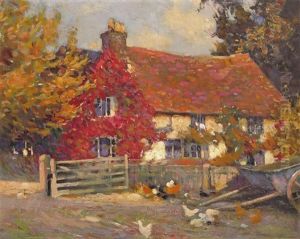 A Farmhouse In Autumn