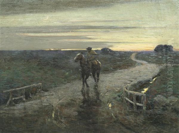 A Rider At Dusk - view 1