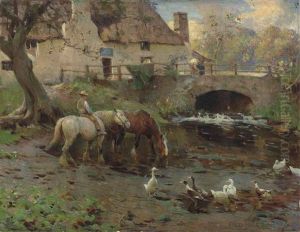 Horses Watering Horses Watering