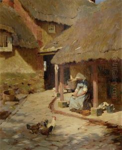 Figure By A Cottage