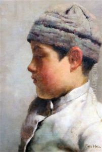 Portrait Of A Fisherboy by Frederick Hall