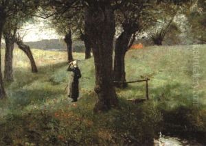 Girl By A Brook