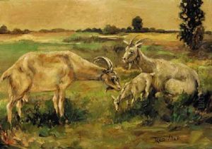 A Family Of Goats by Frederick Hall