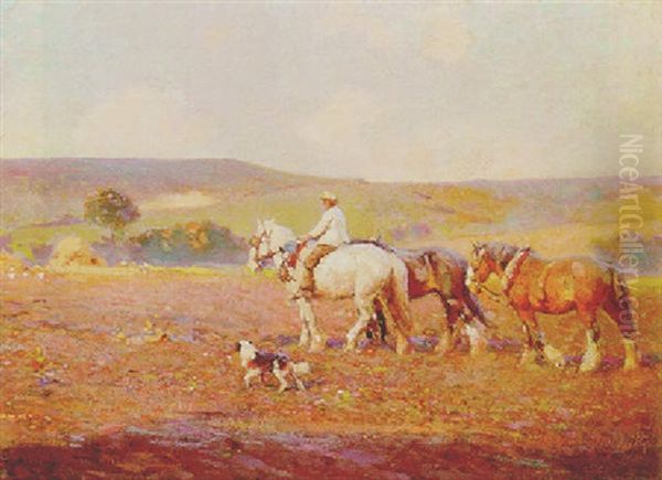 Returning From The Fields - view 1