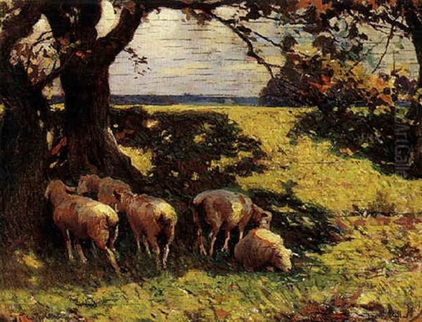 Sheep In The Shade - view 1