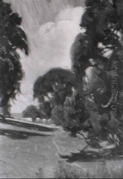 Trees In Rolling Parkland - view 1