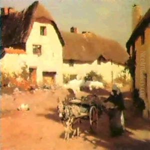 A Cornish Village by Frederick Hall