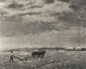 Ploughing The Fields by Frederick Hall