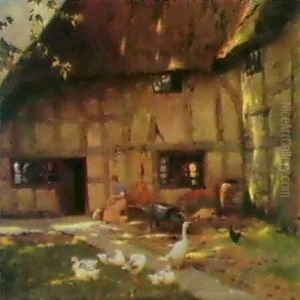 The Cottage Yard by Frederick Hall