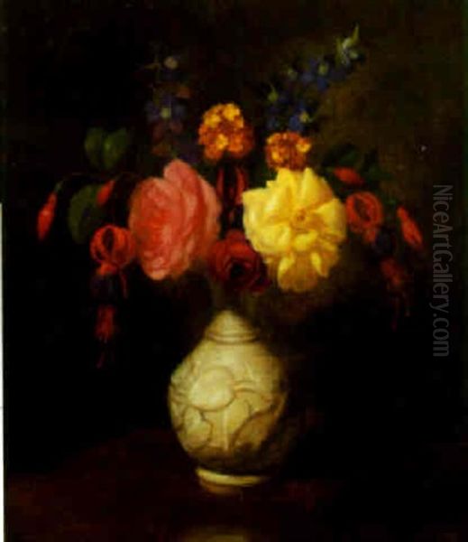 Victorian Floral Still Life - view 1