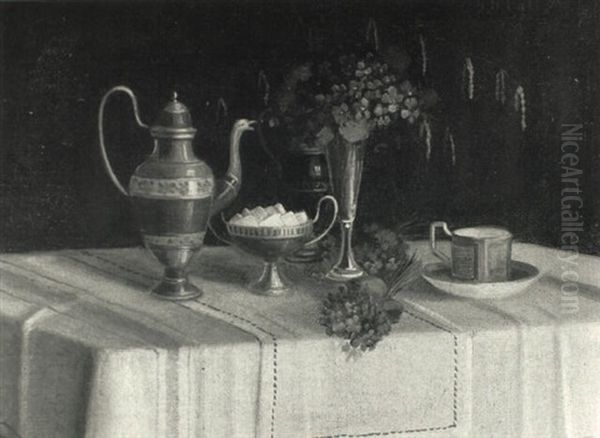 Still Life Of Tea Table Setting - view 1