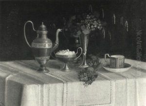 Still Life Of Tea Table Setting by George Henry Hall