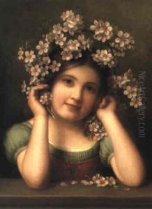 Girl With Dogwoods Girl With Dogwoods