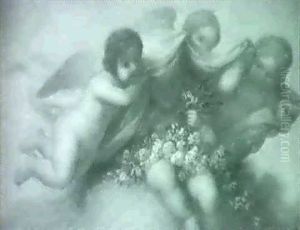 Putti: A Pair Of Paintings by George Henry Hall