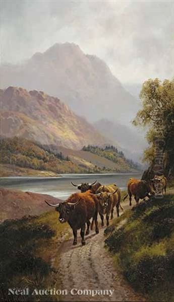 Highland Cattle, Loch Lomond - view 1
