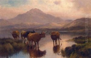 Highland Cattle, Loch Ness by Harald R. Hall