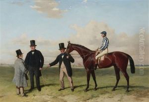 "underhand," Winner Of The Northumberland Plate, With Aldcroft Up, Mr. A. Biggs, Mr. J. Fobert (trainer) And Mr. G. Foster (owner)
