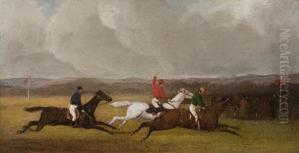 A Set Of Four Racing Scenes - view 1