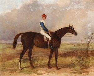 Jockey Auf Pferd by Harry Hall