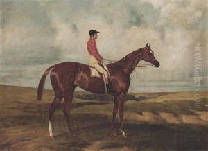 Sir Joseph Hawley's Teddington, Winner Of The Derby In 1851, With Jockey Up by Harry Hall
