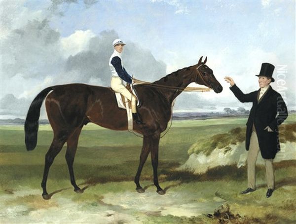 Mounseer With Trainer, George Dockeray Up - view 1
