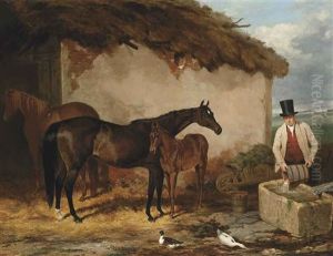 The Mare Perhaps At Newmarket by Harry Hall