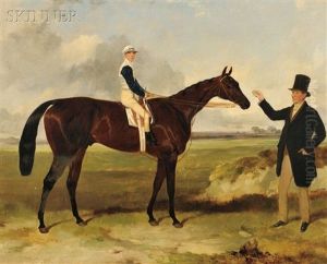Portrait Of Mounseer With Jockey Up Portrait Of Mounseer With Jockey Up
