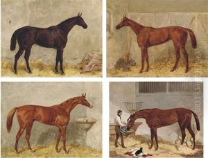 Governess (+ 3 Others; Set Of 4 Works) by Harry Hall