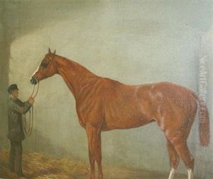 "feu De Joie," Winner Of The Oaks Race by Harry Hall