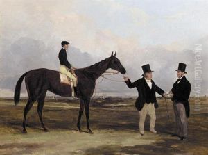 Mr. Martinson's "nancy" With Job Marson Jr. Up And The Trainer Job Marson, Sr.