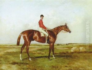 Sir Joseph Hawley's "fitz-roland" With John Wells Up At Newmarket by Harry Hall