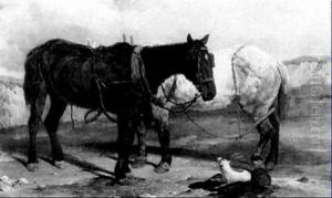 The Pit Ponies Rest by Harry Hall
