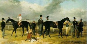 The Great Match: "voltigeur" And The "flying Dutchman" With Admiral Rous, Lords Zetland And Eglinton by Harry Hall