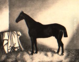 A Chestnut Colt In A Stable