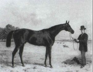Gladiateur And His Owner, Count Frederic De Lagrange by Harry Hall