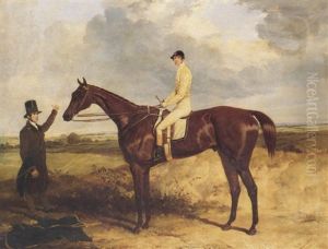 Eagle With Jockey Up And Trainer